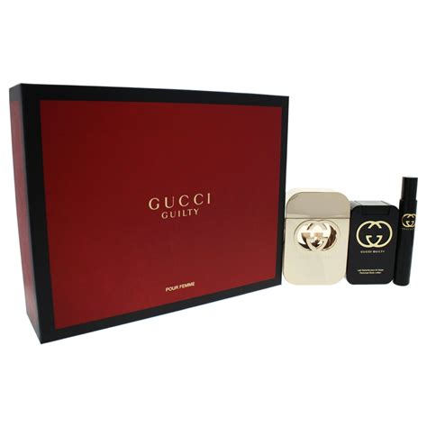 gucci black cologne gift set|Gucci guilty cologne gift set.